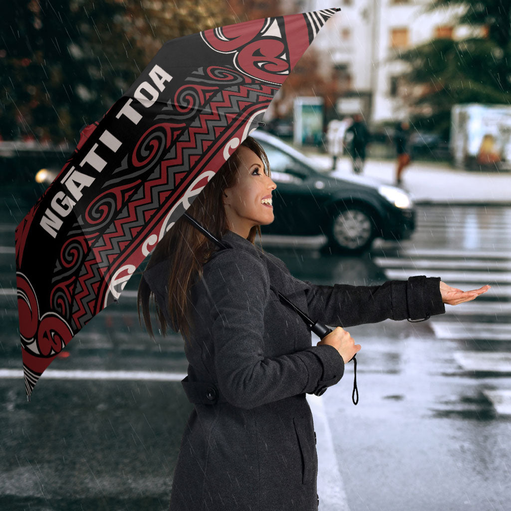 Aotearoa Iwi Ngati Toa Umbrella Maori Wharenui House Tribal Pattern