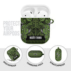 Aotearoa Iwi Ngāti Tama ki Taranaki Trust AirPods Case Maori Wharenui House Tribal Pattern