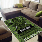 Aotearoa Iwi Ngāti Tama ki Taranaki Trust Area Rug Maori Wharenui House Tribal Pattern