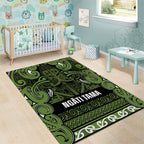 Aotearoa Iwi Ngāti Tama ki Taranaki Trust Area Rug Maori Wharenui House Tribal Pattern