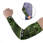 Aotearoa Iwi Ngāti Tama ki Taranaki Trust Arm Sleeves Maori Wharenui House Tribal Pattern