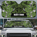 Aotearoa Iwi Ngāti Tama ki Taranaki Trust Auto Sun Shade Maori Wharenui House Tribal Pattern