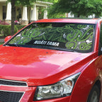 Aotearoa Iwi Ngāti Tama ki Taranaki Trust Auto Sun Shade Maori Wharenui House Tribal Pattern
