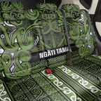 Aotearoa Iwi Ngāti Tama ki Taranaki Trust Back Car Seat Cover Maori Wharenui House Tribal Pattern