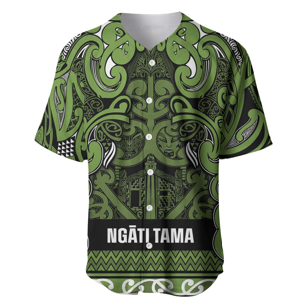 Aotearoa Iwi Ngāti Tama ki Taranaki Trust Baseball Jersey Maori Wharenui House Tribal Pattern