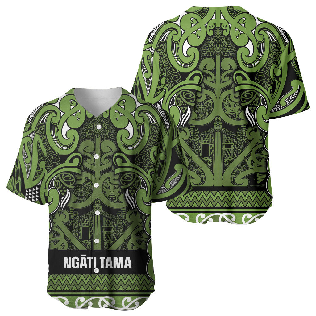 Aotearoa Iwi Ngāti Tama ki Taranaki Trust Baseball Jersey Maori Wharenui House Tribal Pattern