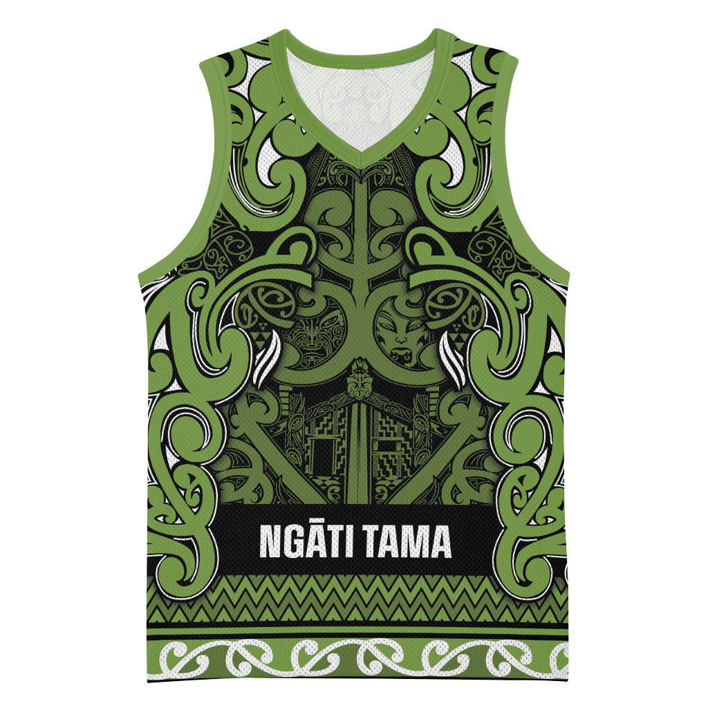Aotearoa Iwi Ngāti Tama ki Taranaki Trust Basketball Jersey Maori Wharenui House Tribal Pattern