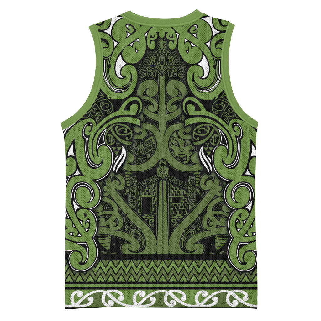 Aotearoa Iwi Ngāti Tama ki Taranaki Trust Basketball Jersey Maori Wharenui House Tribal Pattern