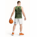 Aotearoa Iwi Ngāti Tama ki Taranaki Trust Basketball Jersey Maori Wharenui House Tribal Pattern