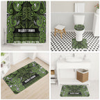 Aotearoa Iwi Ngāti Tama ki Taranaki Trust Bathroom Set Maori Wharenui House Tribal Pattern