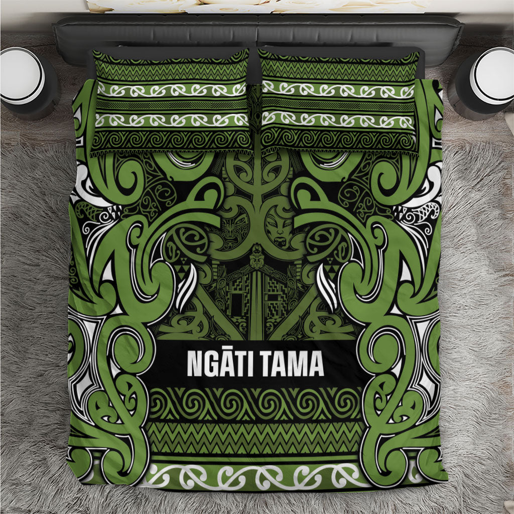 Aotearoa Iwi Ngāti Tama ki Taranaki Trust Bedding Set Maori Wharenui House Tribal Pattern