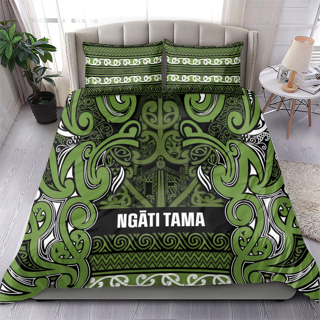 Aotearoa Iwi Ngāti Tama ki Taranaki Trust Bedding Set Maori Wharenui House Tribal Pattern