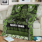 Aotearoa Iwi Ngāti Tama ki Taranaki Trust Blanket Maori Wharenui House Tribal Pattern