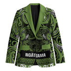 Aotearoa Iwi Ngāti Tama ki Taranaki Trust Blazer Maori Wharenui House Tribal Pattern