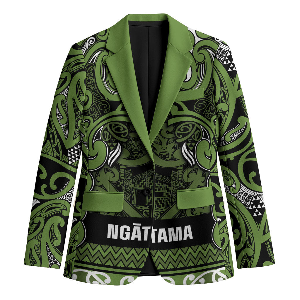 Aotearoa Iwi Ngāti Tama ki Taranaki Trust Blazer Maori Wharenui House Tribal Pattern