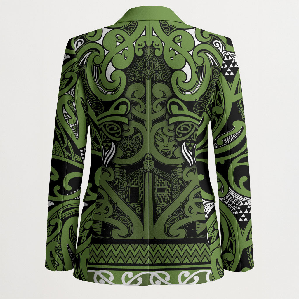 Aotearoa Iwi Ngāti Tama ki Taranaki Trust Blazer Maori Wharenui House Tribal Pattern