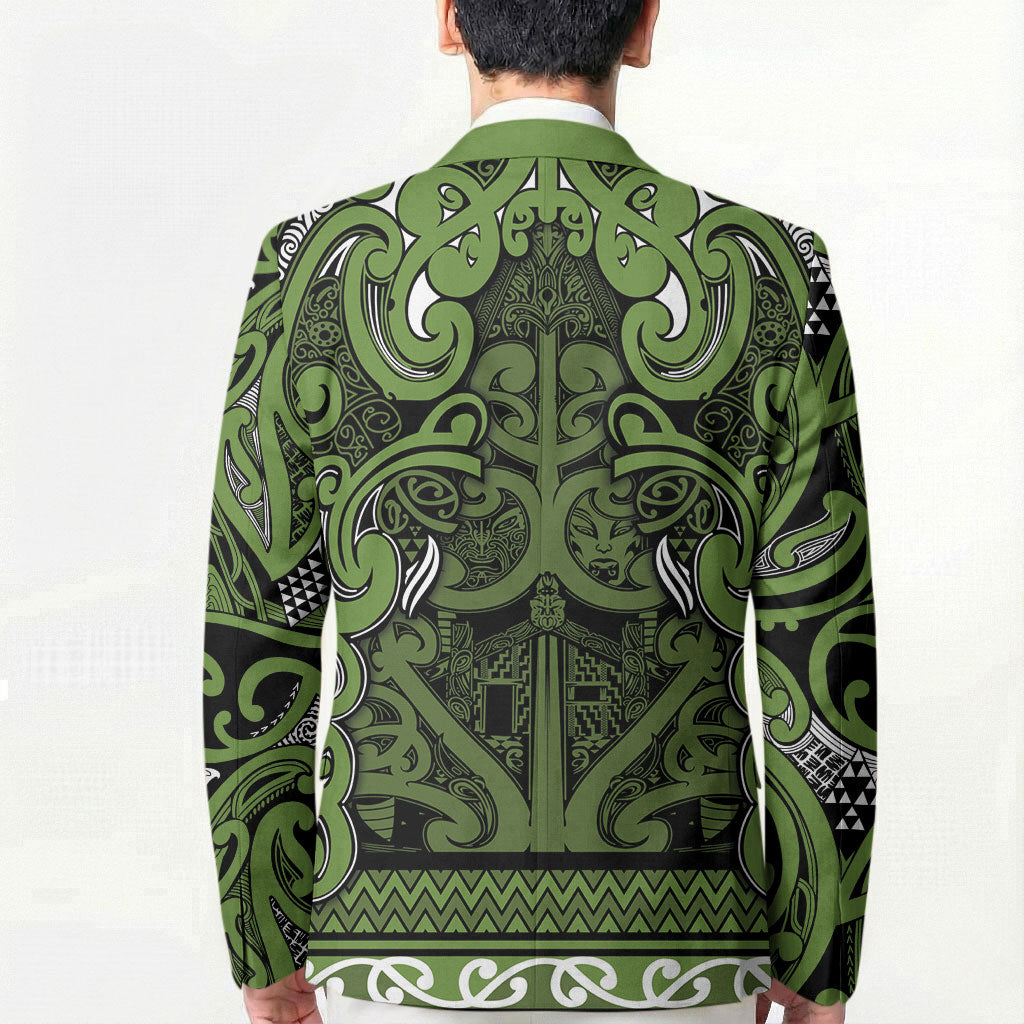 Aotearoa Iwi Ngāti Tama ki Taranaki Trust Blazer Maori Wharenui House Tribal Pattern