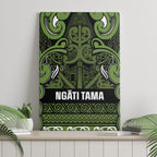 Aotearoa Iwi Ngāti Tama ki Taranaki Trust Canvas Wall Art Maori Wharenui House Tribal Pattern