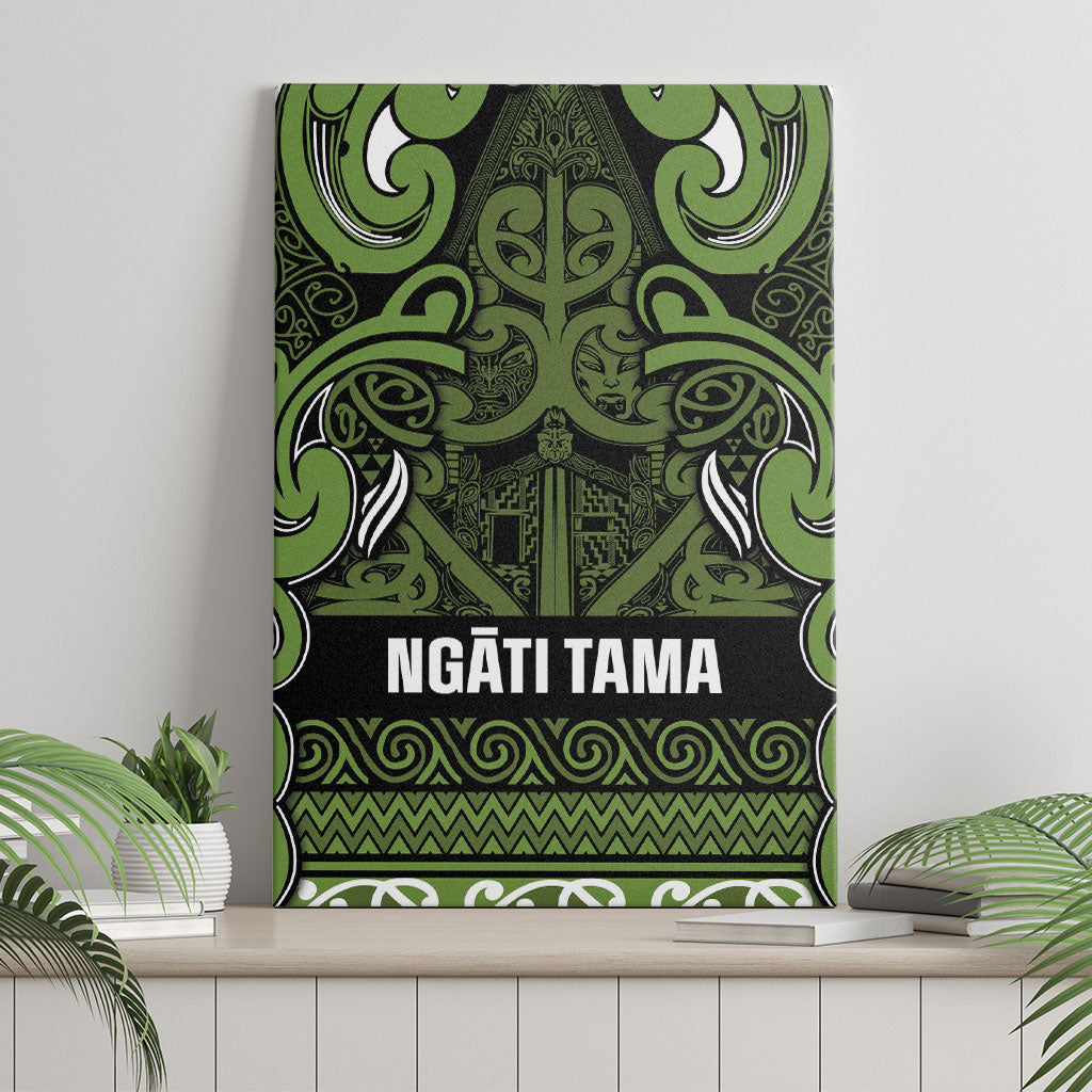 Aotearoa Iwi Ngāti Tama ki Taranaki Trust Canvas Wall Art Maori Wharenui House Tribal Pattern