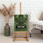 Aotearoa Iwi Ngāti Tama ki Taranaki Trust Canvas Wall Art Maori Wharenui House Tribal Pattern