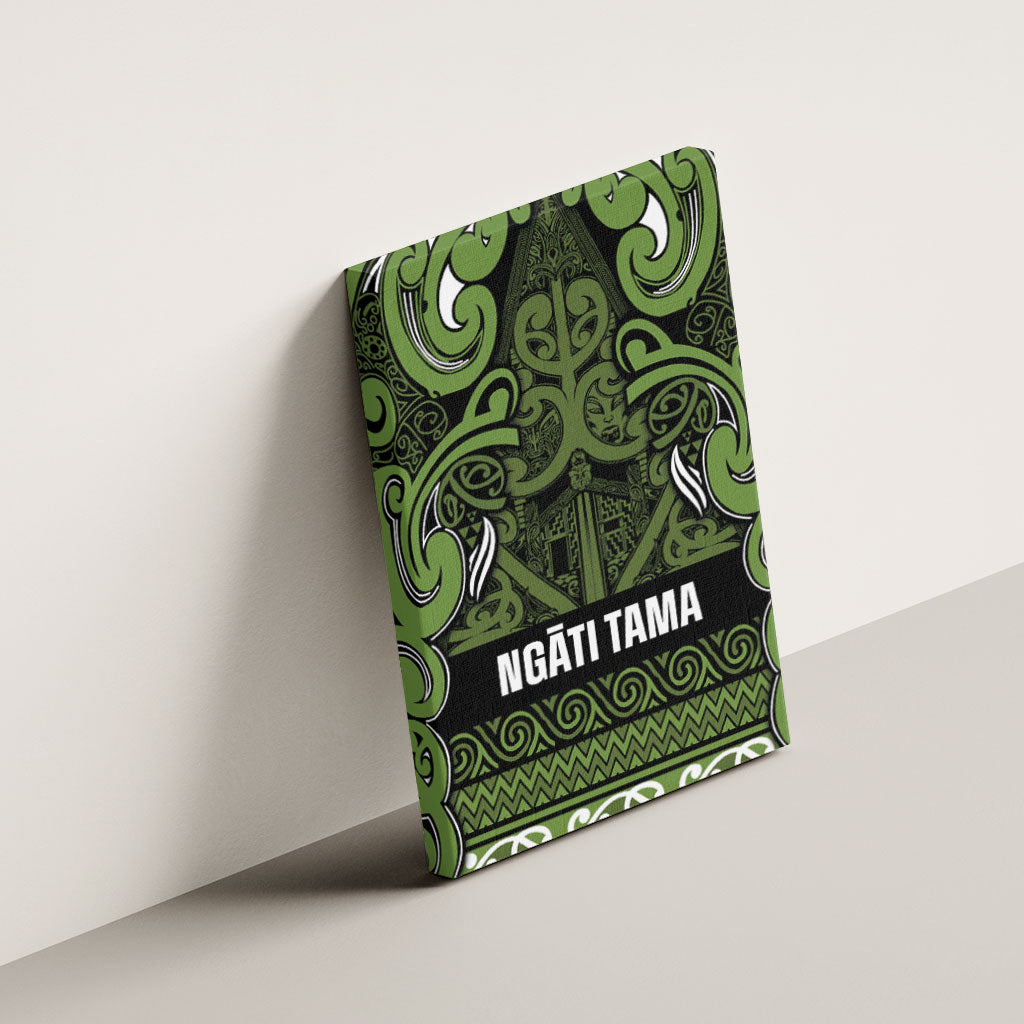 Aotearoa Iwi Ngāti Tama ki Taranaki Trust Canvas Wall Art Maori Wharenui House Tribal Pattern