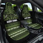 Aotearoa Iwi Ngāti Tama ki Taranaki Trust Car Seat Cover Maori Wharenui House Tribal Pattern