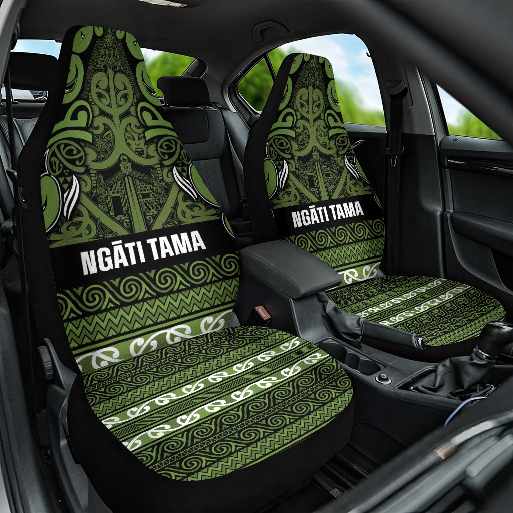 Aotearoa Iwi Ngāti Tama ki Taranaki Trust Car Seat Cover Maori Wharenui House Tribal Pattern