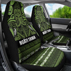 Aotearoa Iwi Ngāti Tama ki Taranaki Trust Car Seat Cover Maori Wharenui House Tribal Pattern