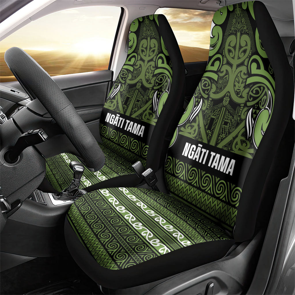 Aotearoa Iwi Ngāti Tama ki Taranaki Trust Car Seat Cover Maori Wharenui House Tribal Pattern