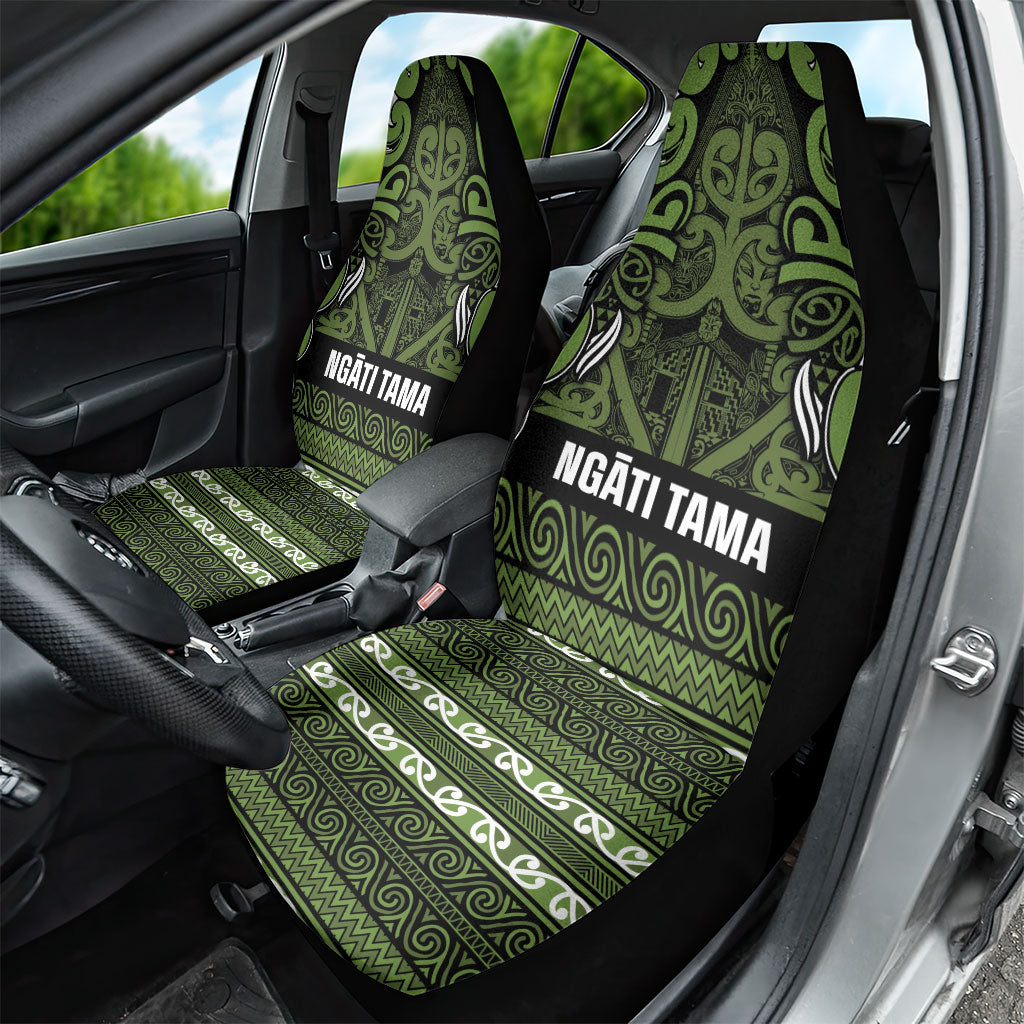 Aotearoa Iwi Ngāti Tama ki Taranaki Trust Car Seat Cover Maori Wharenui House Tribal Pattern