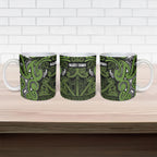Aotearoa Iwi Ngāti Tama ki Taranaki Trust Ceramic Mug Maori Wharenui House Tribal Pattern