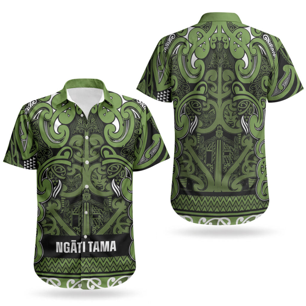 Aotearoa Iwi Ngāti Tama ki Taranaki Trust Couples Matching Off Shoulder Maxi Dress and Hawaiian Shirt Maori Wharenui House Tribal Pattern