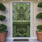 Aotearoa Iwi Ngāti Tama ki Taranaki Trust Door Cover Maori Wharenui House Tribal Pattern