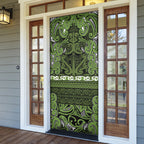 Aotearoa Iwi Ngāti Tama ki Taranaki Trust Door Cover Maori Wharenui House Tribal Pattern