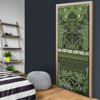 Aotearoa Iwi Ngāti Tama ki Taranaki Trust Door Cover Maori Wharenui House Tribal Pattern