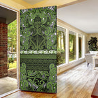 Aotearoa Iwi Ngāti Tama ki Taranaki Trust Door Cover Maori Wharenui House Tribal Pattern