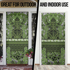Aotearoa Iwi Ngāti Tama ki Taranaki Trust Door Cover Maori Wharenui House Tribal Pattern