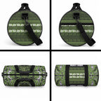Aotearoa Iwi Ngāti Tama ki Taranaki Trust Duffle Bag Maori Wharenui House Tribal Pattern