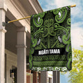 Aotearoa Iwi Ngāti Tama ki Taranaki Trust Garden Flag Maori Wharenui House Tribal Pattern