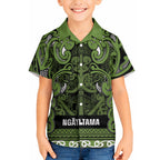 Aotearoa Iwi Ngāti Tama ki Taranaki Trust Hawaiian Shirt Maori Wharenui House Tribal Pattern