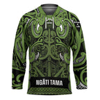Aotearoa Iwi Ngāti Tama ki Taranaki Trust Hockey Jersey Maori Wharenui House Tribal Pattern