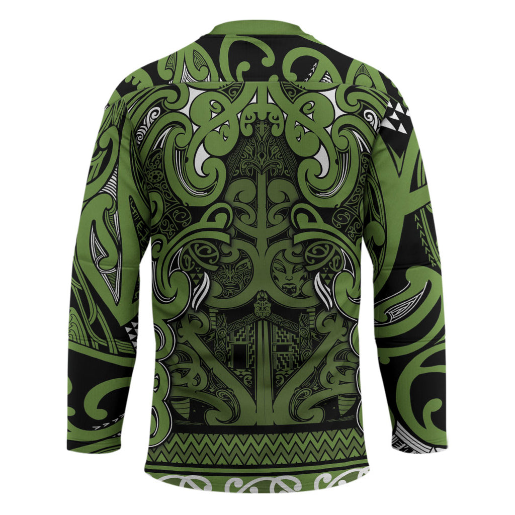 Aotearoa Iwi Ngāti Tama ki Taranaki Trust Hockey Jersey Maori Wharenui House Tribal Pattern