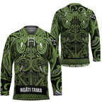 Aotearoa Iwi Ngāti Tama ki Taranaki Trust Hockey Jersey Maori Wharenui House Tribal Pattern