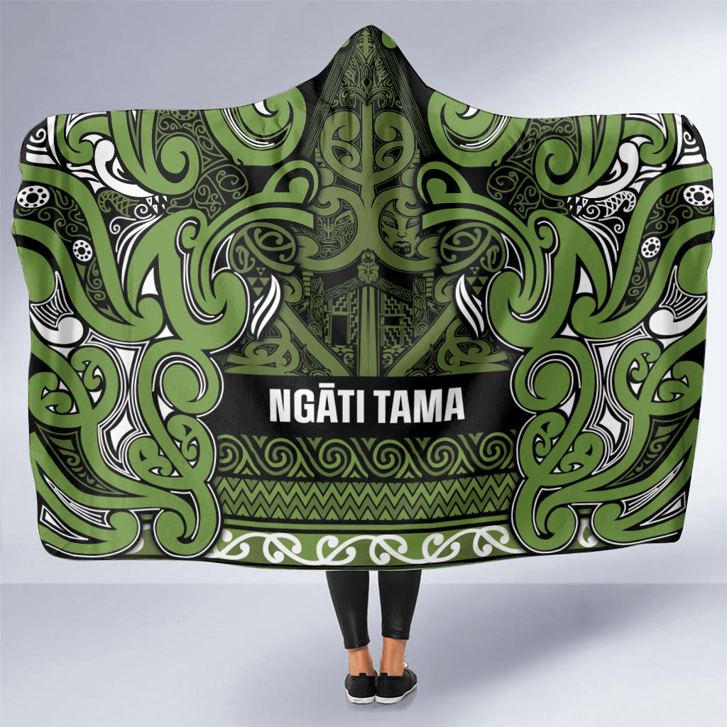 Aotearoa Iwi Ngāti Tama ki Taranaki Trust Hooded Blanket Maori Wharenui House Tribal Pattern
