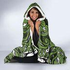 Aotearoa Iwi Ngāti Tama ki Taranaki Trust Hooded Blanket Maori Wharenui House Tribal Pattern
