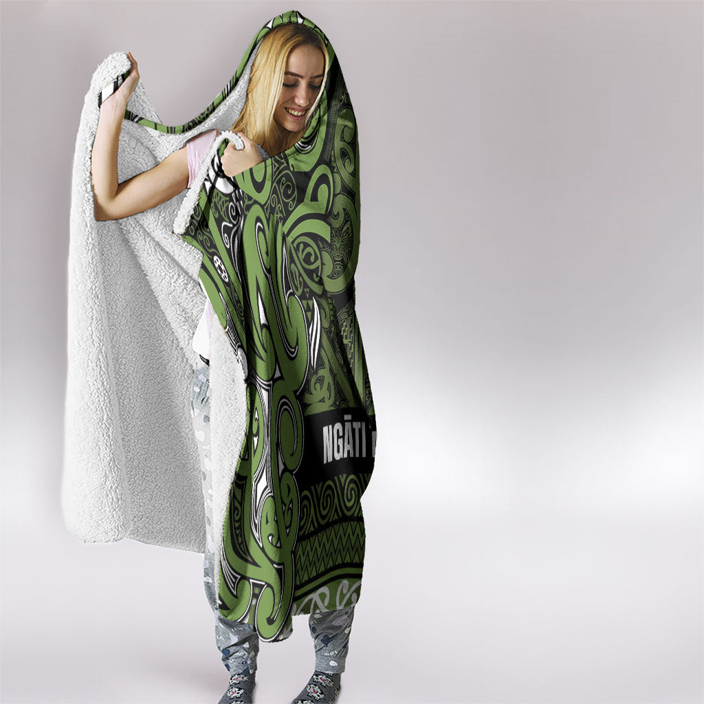 Aotearoa Iwi Ngāti Tama ki Taranaki Trust Hooded Blanket Maori Wharenui House Tribal Pattern