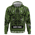 Aotearoa Iwi Ngāti Tama ki Taranaki Trust Hoodie Maori Wharenui House Tribal Pattern