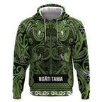 Aotearoa Iwi Ngāti Tama ki Taranaki Trust Hoodie Maori Wharenui House Tribal Pattern