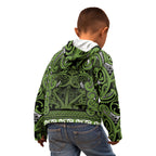 Aotearoa Iwi Ngāti Tama ki Taranaki Trust Kid Hoodie Maori Wharenui House Tribal Pattern