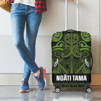 Aotearoa Iwi Ngāti Tama ki Taranaki Trust Luggage Cover Maori Wharenui House Tribal Pattern